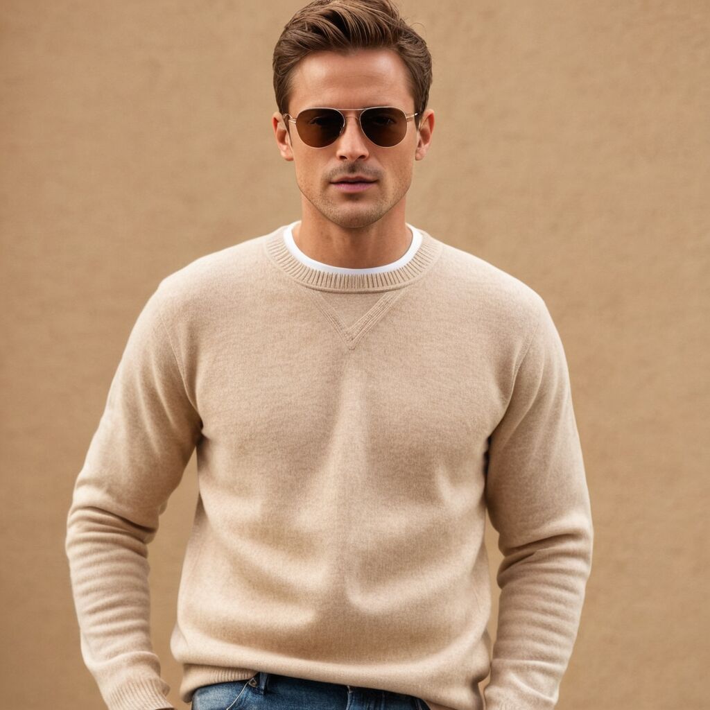 The Ultimate Guide to Shop Beige Cashmere Men's Sweaters: Style Tips and Care Instructions