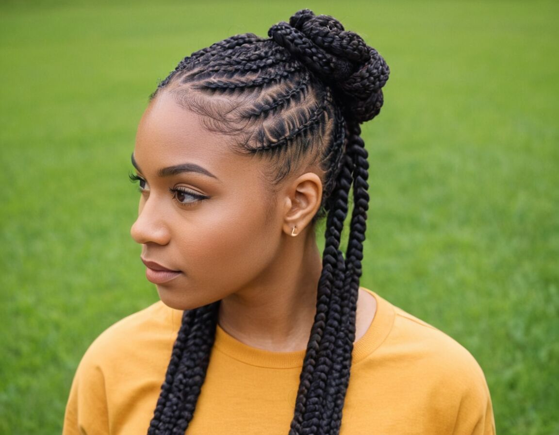 Enhanced natural hair health and growth - The Rise of Knotless Braids: A Stylish and Comfortable Alternative for Natural Hair