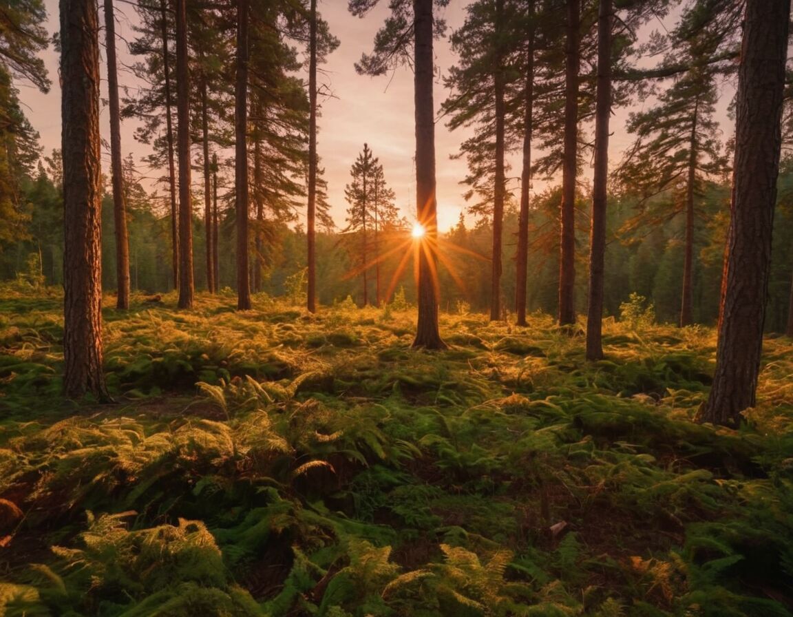 Forest clearing with unobstructed sunset sightlines - The Best Spots to Watch the Sunset Today: A Guide for Nature Lovers