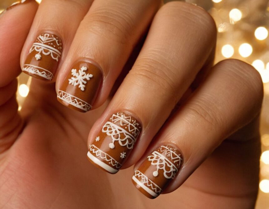 The Rise of Gingerbread Nails: How to Achieve the Perfect Festive Manicure
